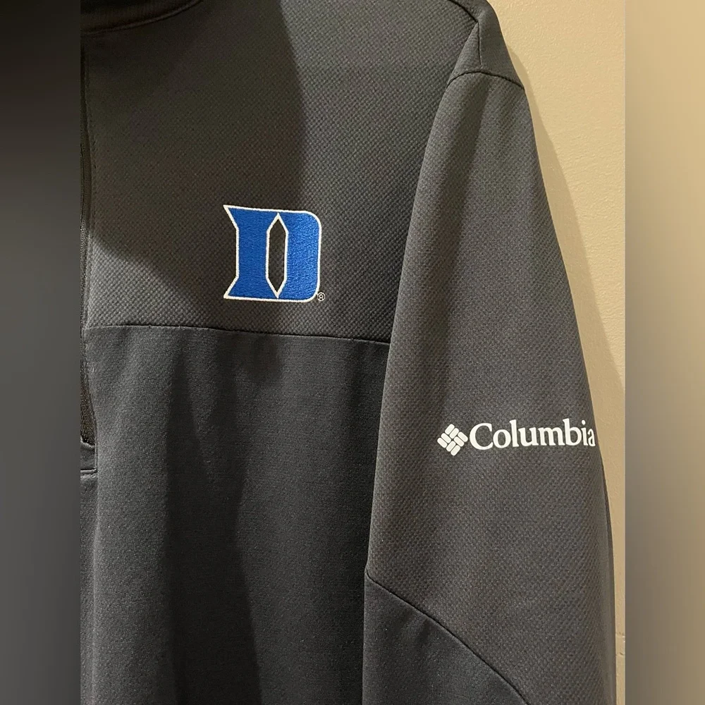 Columbia 1/4 Zip Duke University Pullover Sweatshirt Size Medium - Picture 6 of 8
